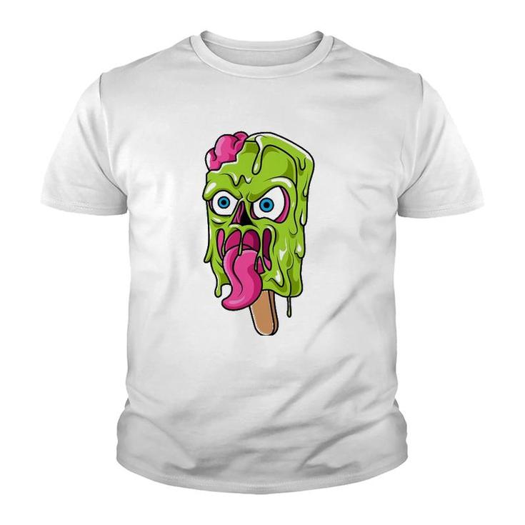 Creepy Cute Popsicle Zombie Lover Youth T-shirt