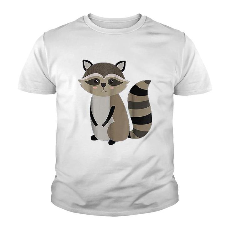 Cute Baby Raccoon  Animal  Nature Lover Youth T-shirt