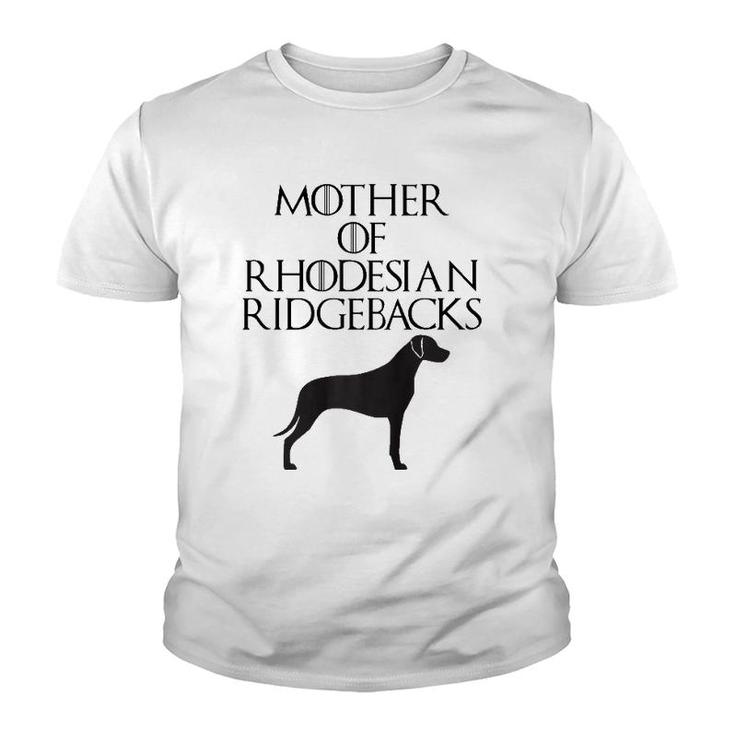 Cute Black Mother Of Rhodesian Ridgebacks Youth T-shirt