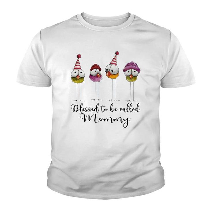 Cute Blessed To Be Called  Mommy White Youth T-shirt