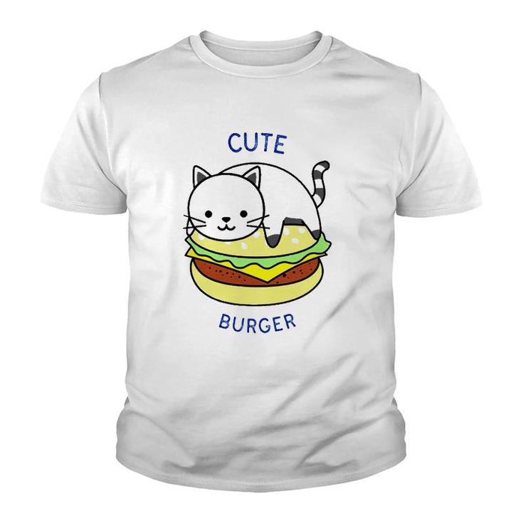 Cute Cat Burger CheeseburgersYouth T-shirt