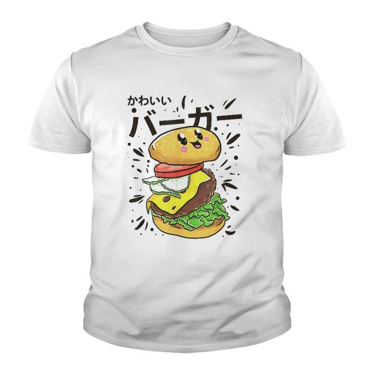 Cute Japanese Burger Kawaii Food Lover Youth T-shirt
