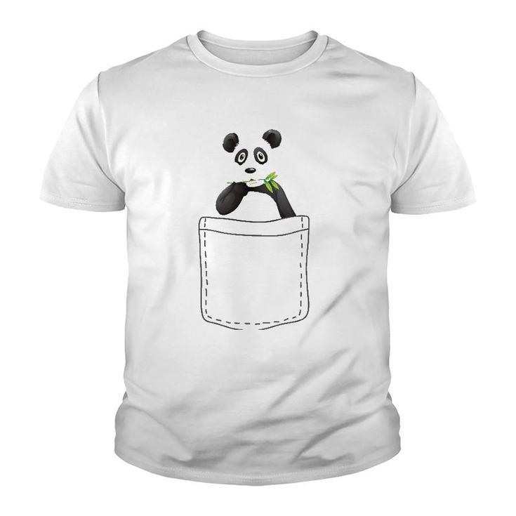 Cute Panda In The Pocket, Panda Youth T-shirt