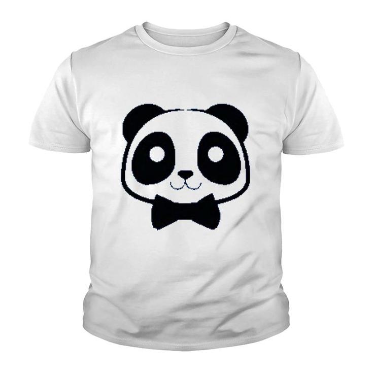 Cute Panda With Bowtie Youth T-shirt