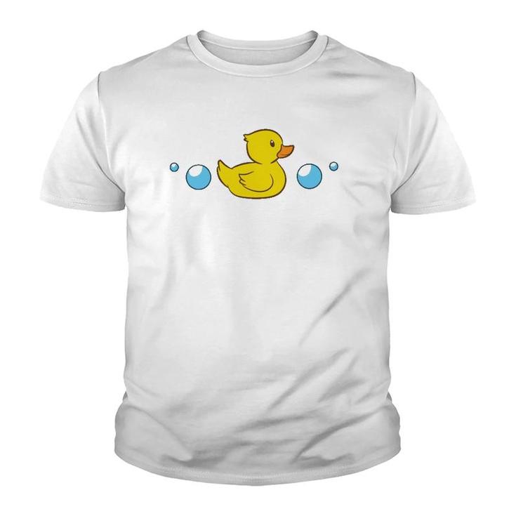 Cute Rubber Duck In Water Love Rubber Ducks  Youth T-shirt