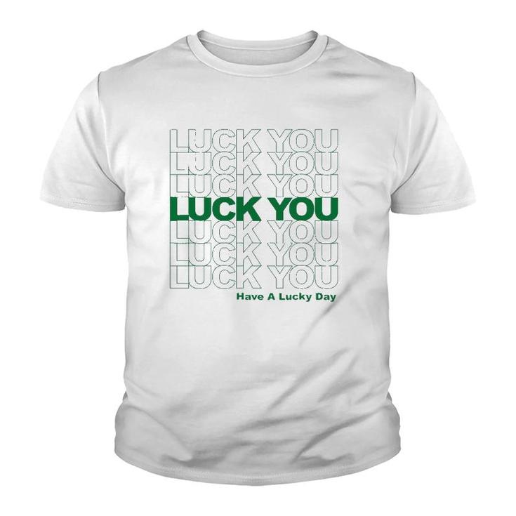 Cute Shamrock Lucky St Patricks Day Youth T-shirt