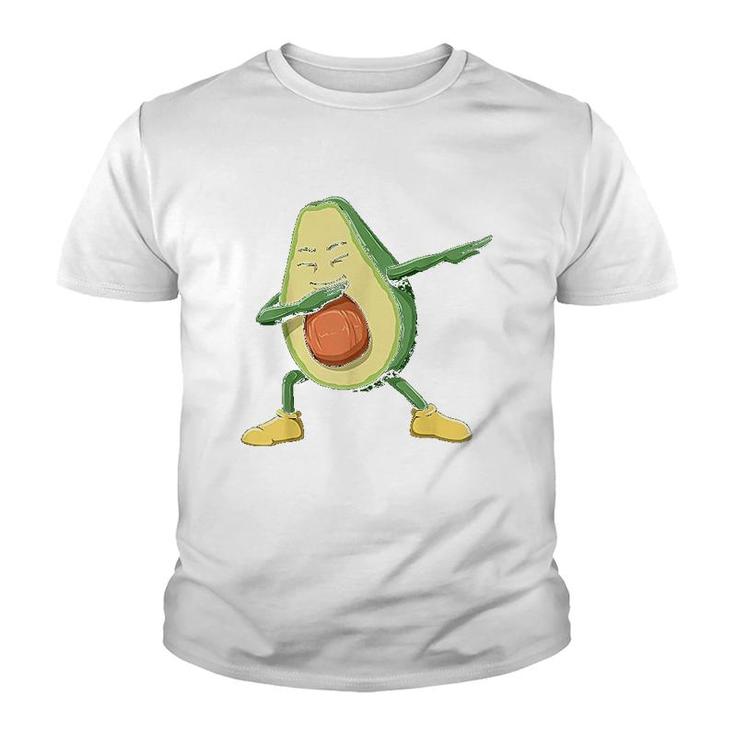 Dabbing Avocado Funny Youth T-shirt