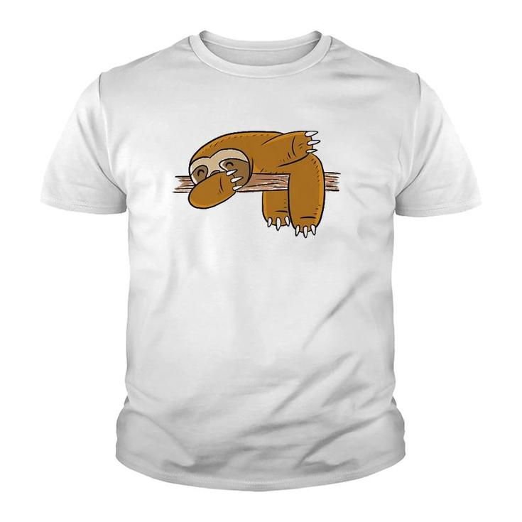 Dabbing Sloth Sloth Dab Dance  Lazy Animal Gift Youth T-shirt