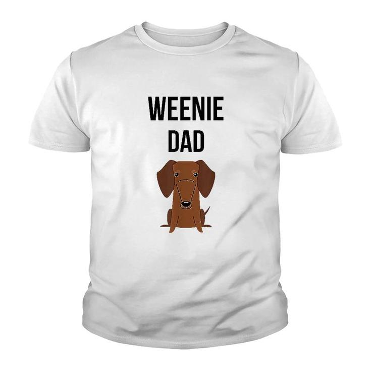 Dachshund Dad Youth T-shirt