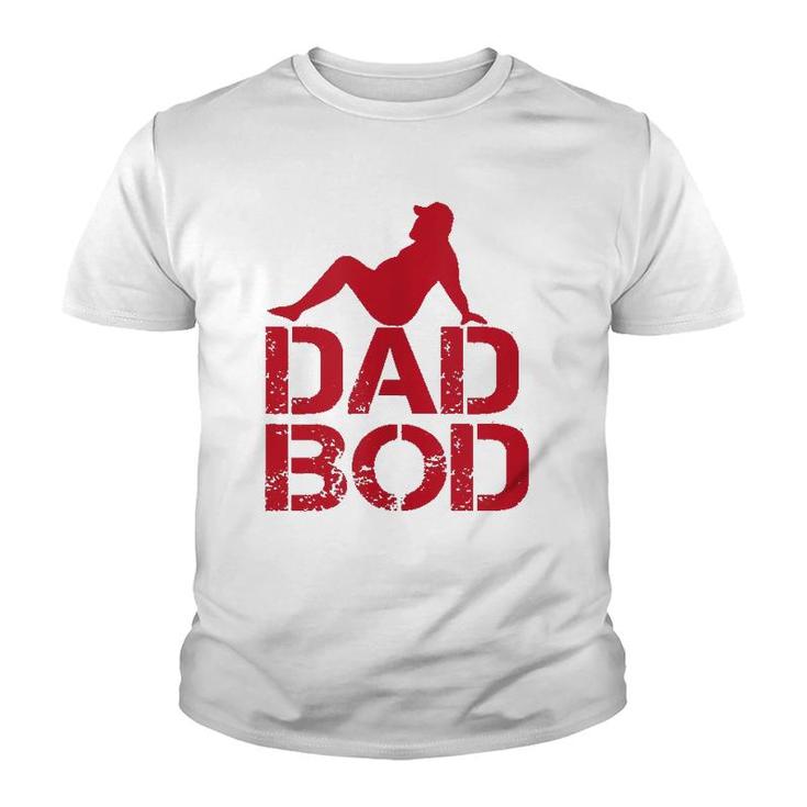 Dad Bod Funny Dad Design  Youth T-shirt