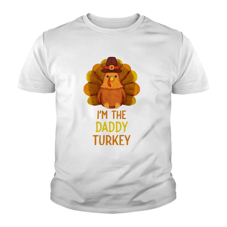 Daddy Turkey Family Matching Thanksgiving Party Pajama Youth T-shirt