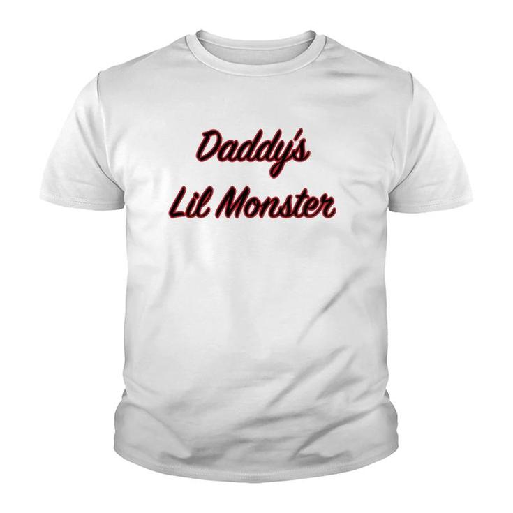 Daddy's Lil Monster Father Gift Youth T-shirt