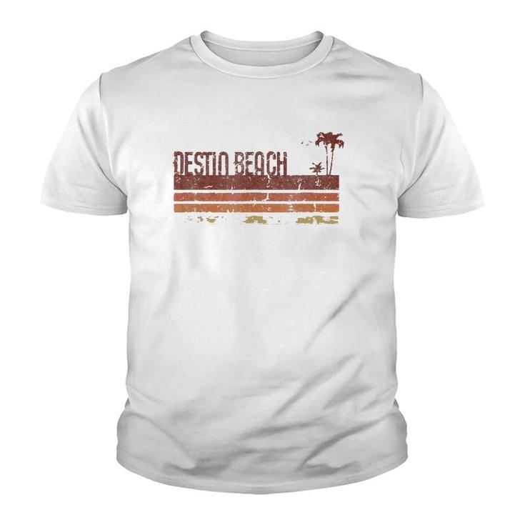 Destin Beach Florida Vintage 70S 80S Vacation Youth T-shirt