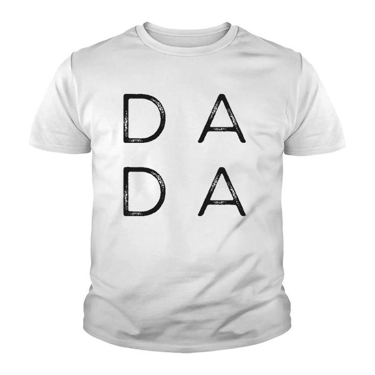 Distressed Dada Fathers Day For New Dad, Him, Grandpa, Papa Youth T-shirt