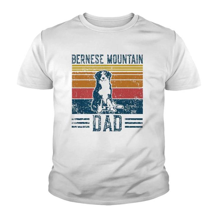 Dog Berner Dad - Vintage Bernese Mountain Dad Youth T-shirt