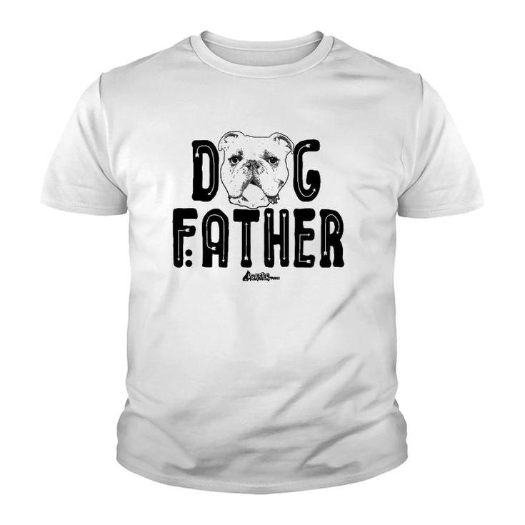 Dog Father  English Bulldog Dad Top Fun Dog Lover Youth T-shirt