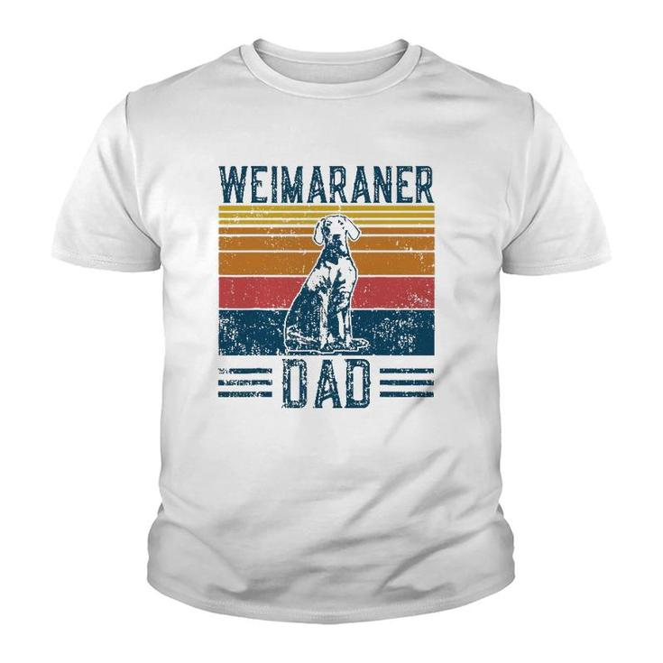 Dog Weim Dad Vintage Weimaraner Dad Youth T-shirt