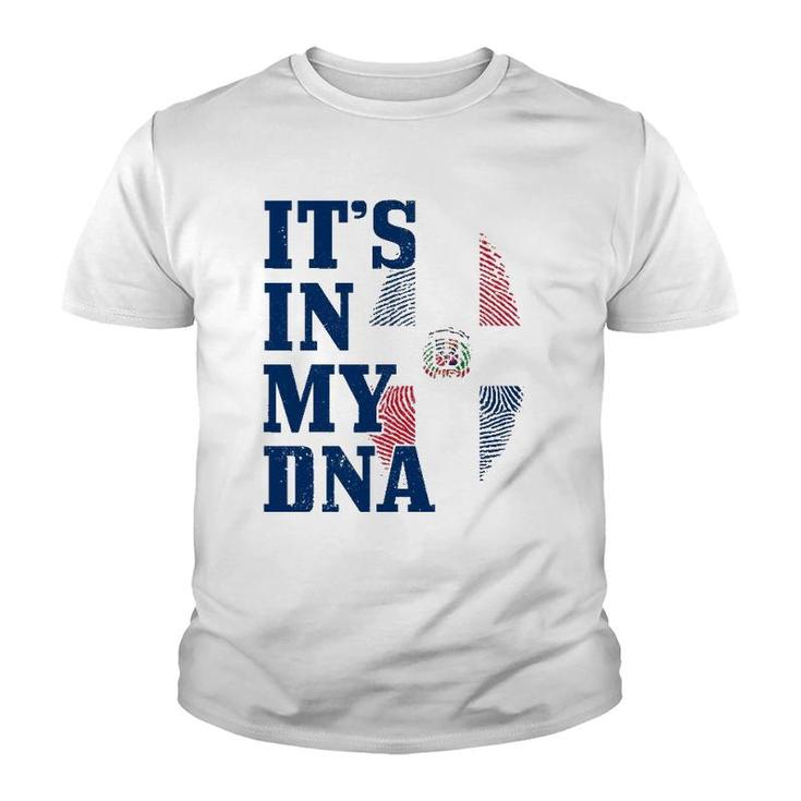 Dominican Republic It's In My Dna Dominican Flag Pride Youth T-shirt