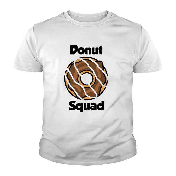 Donut Design For Women And Men Donut Squad Youth T-shirt
