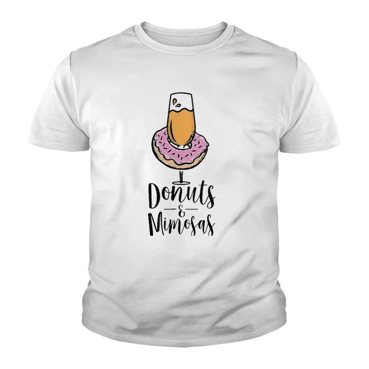 Donuts & Mimosas Brunch Tee  For Men Women Mothers Cute Youth T-shirt
