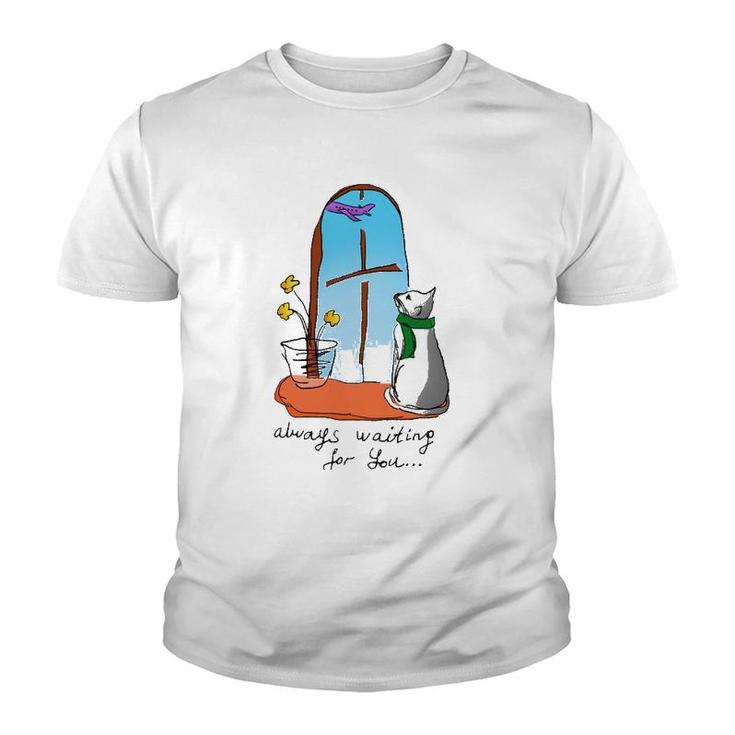 Dreaming Cat Humor Vintage Youth T-shirt