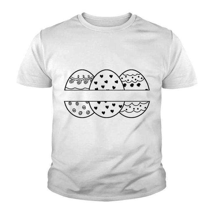 Easter Egg Monogram Bundle Basic Youth T-shirt