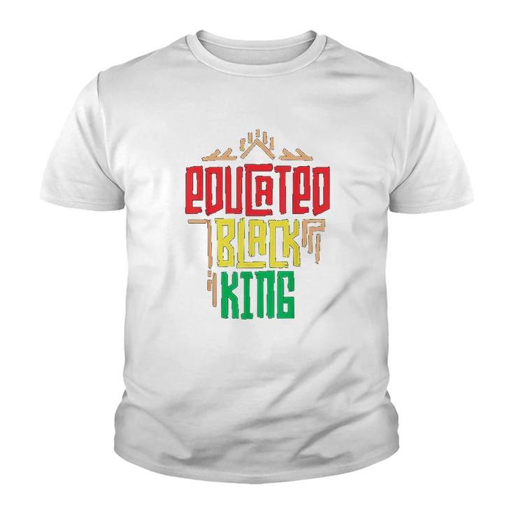 Educated Black King Youth T-shirt