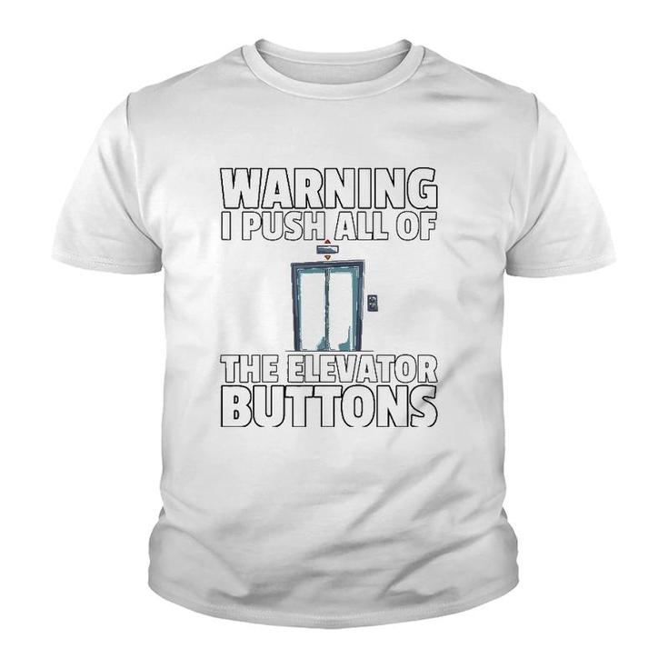 Elevator Buttons Mechanic Technician Youth T-shirt