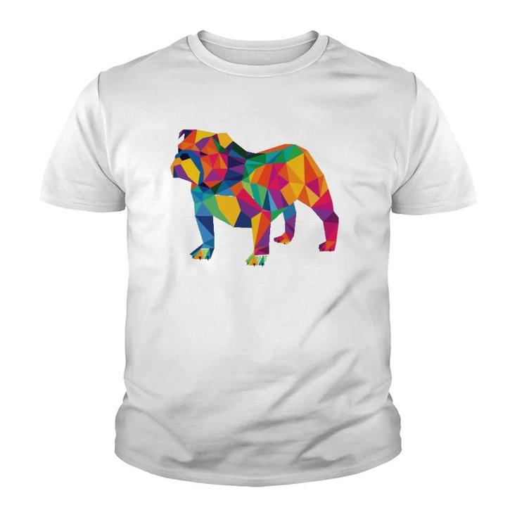 English Bulldog Geo Fractal T-Shirt
