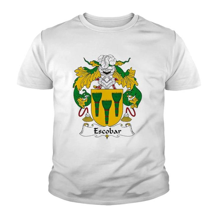 Escobar Coat Of Arms Family Crest Youth T-shirt