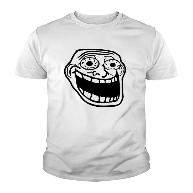 Excited Troll Face Meme Youth T-shirt