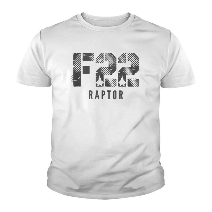 F 22 Raptor American Fighter Jet  Youth T-shirt