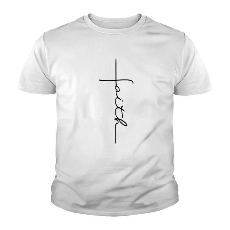 Faith Cross Christian Youth T-shirt