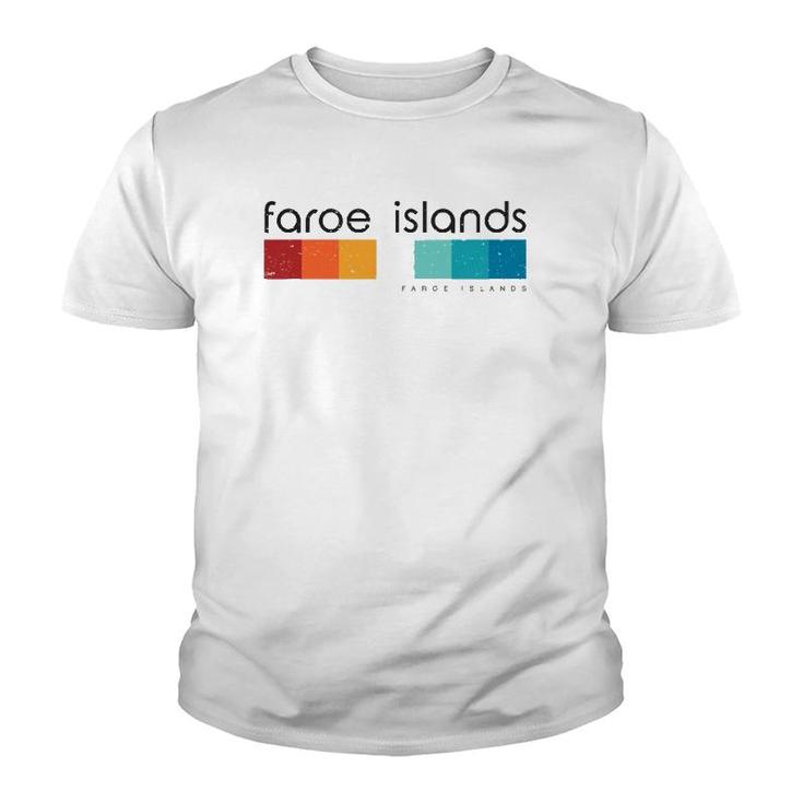 Faroe Islands Denmark Vintage Youth T-shirt