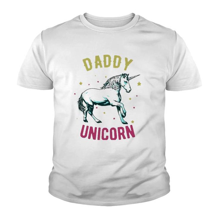 Father's Day Funny Gift - Daddy Unicorn Youth T-shirt