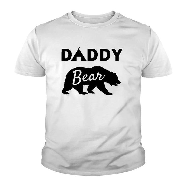 Father's Day Gift From Wife Son Daughter Baby Kids Daddy Bear Youth T-shirt