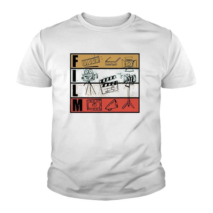 Filmmaker And Movie Director Design For Filming Cameraman Youth T-shirt