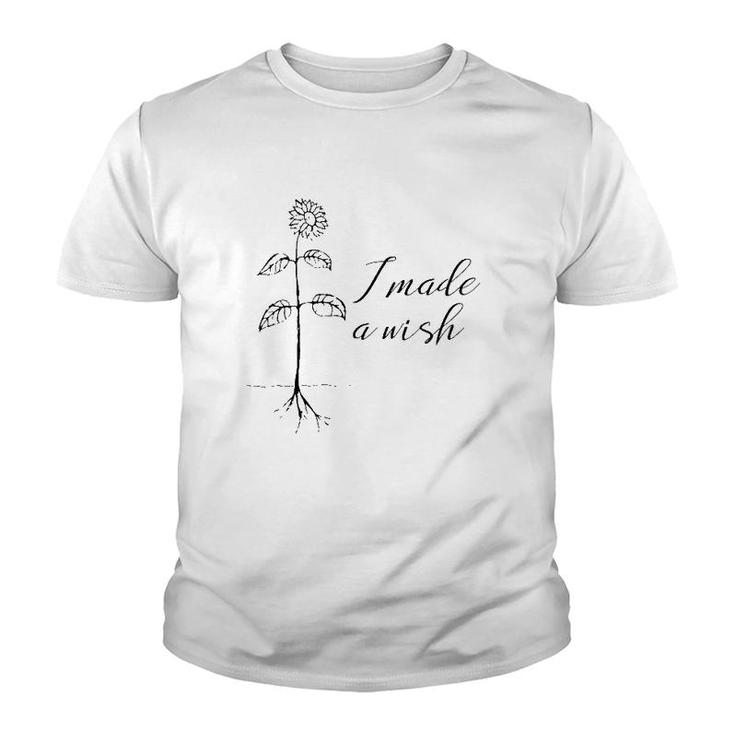First Mother's Day I Made A Wish Flower Youth T-shirt