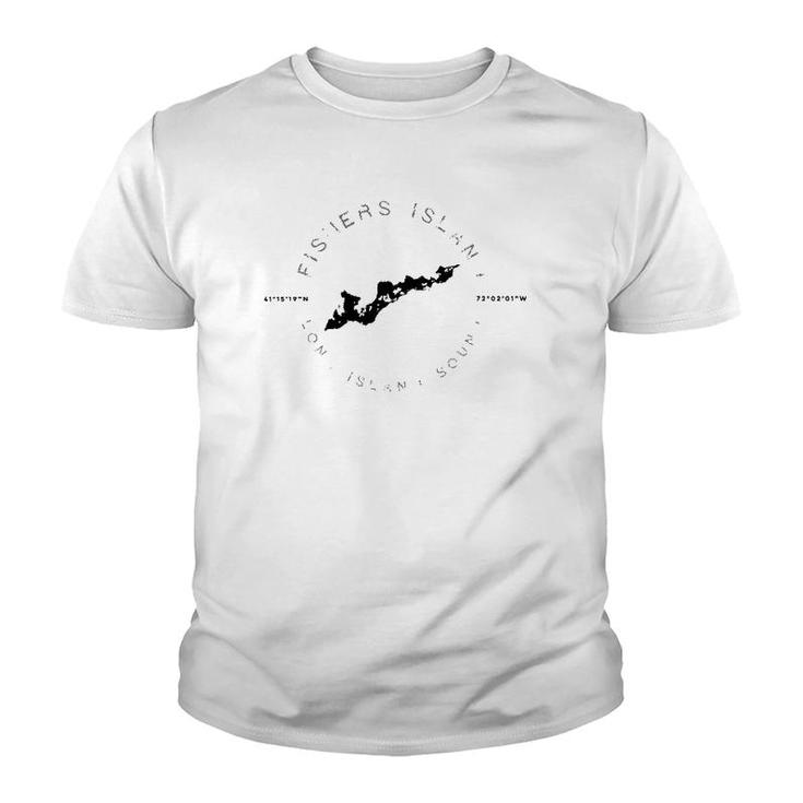 Fishers Island Long Island Ny Graphic Vintage Youth T-shirt