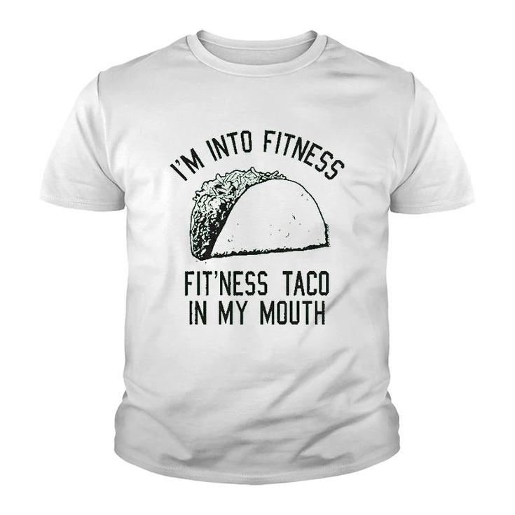 Fitness Taco Funny Gym Graphic Youth T-shirt