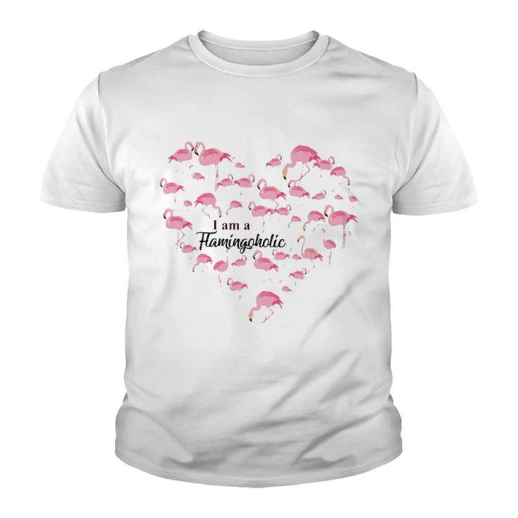 Flamingo Im A Flamingoholic Youth T-shirt