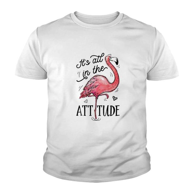 Flamingo Its All In The Attitude Youth T-shirt