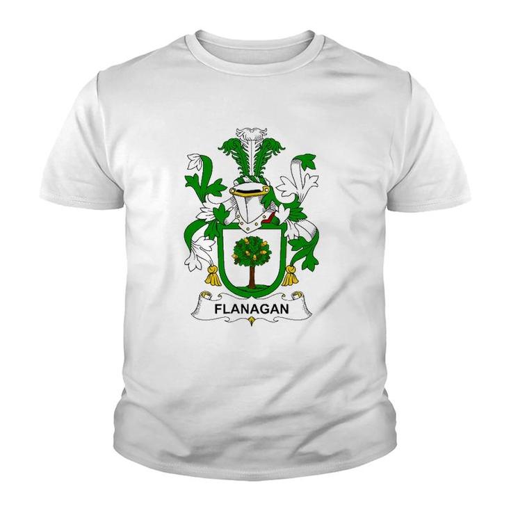 Flanagan Coat Of Arms - Family Crest Youth T-shirt