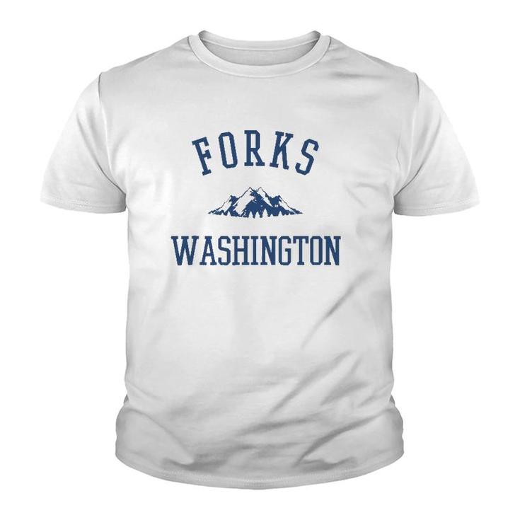 Forks Washington Mountain Graphic Youth T-shirt
