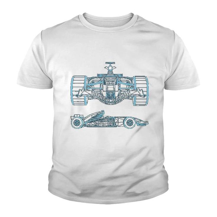 Formula Racing Car Mechanical Engineering Youth T-shirt
