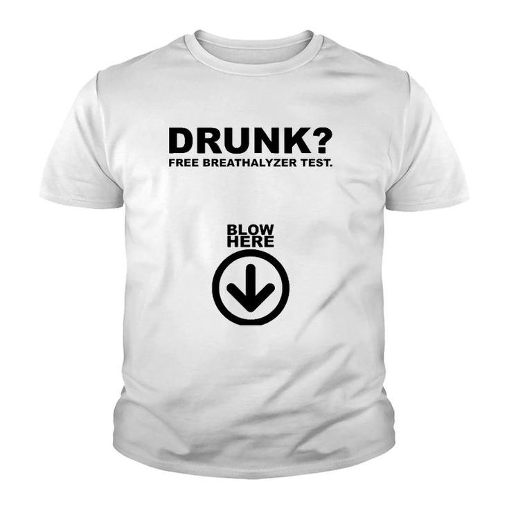 Free Breathalyzer Test Popular Gift Idea Youth T-shirt