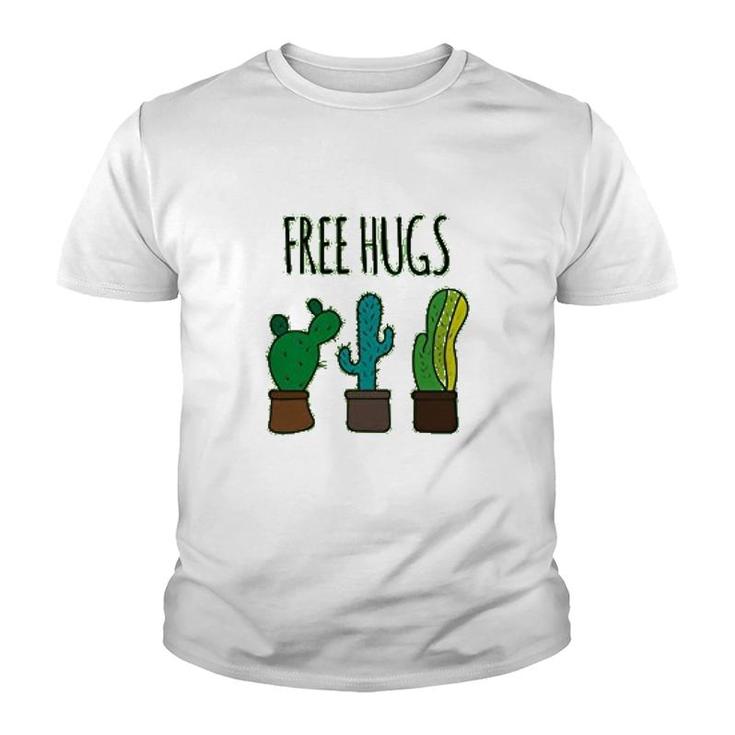 Free Hugs Cactus Garden Youth T-shirt