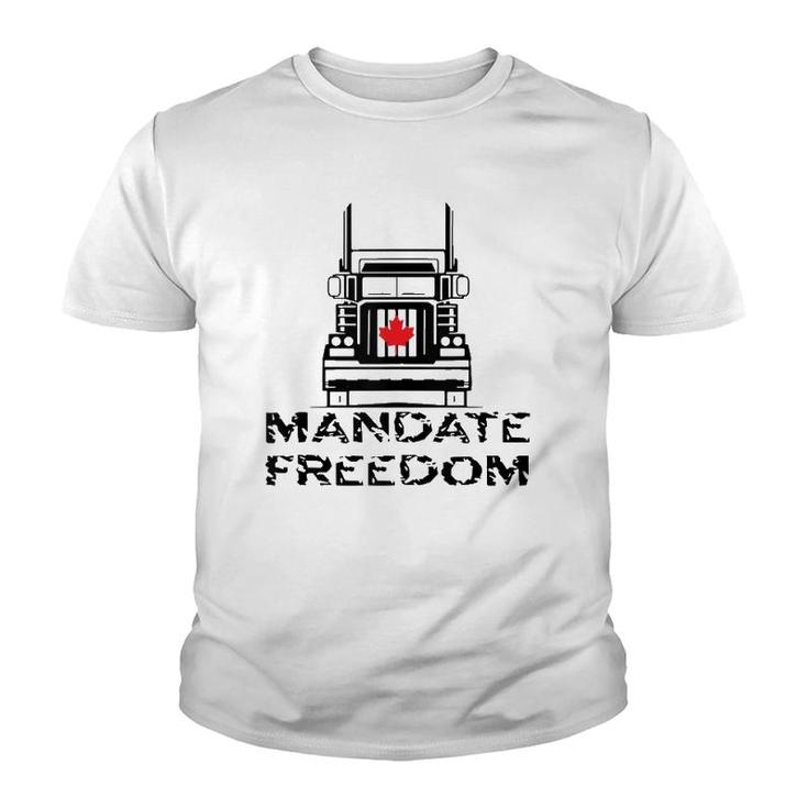 Freedom Convoy 2022 Mandate Freedom Trucker Tank Top Youth T-shirt