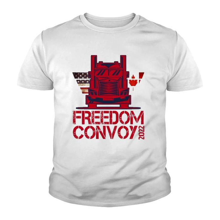 Freedom Convoy 2022 Support Our Truckers Convoy  Youth T-shirt