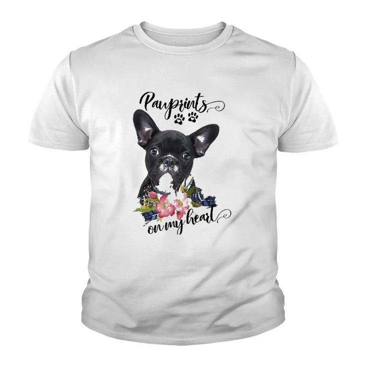 French Bulldog Frenchie Mom Frenchie Mama Black Frenchie Raglan Baseball Tee Youth T-shirt